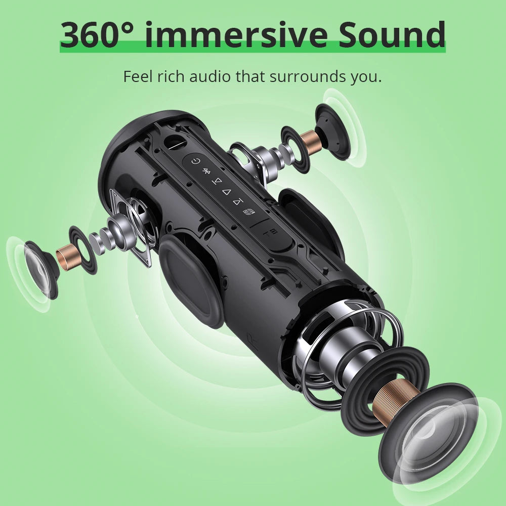 Tronsmart T8 Bluetooth Speaker 40W Outdoor Portable Speaker with Deep Bass, SoundPulse, Waterproof IPX7, APP Control,for Camping by MVEnergo