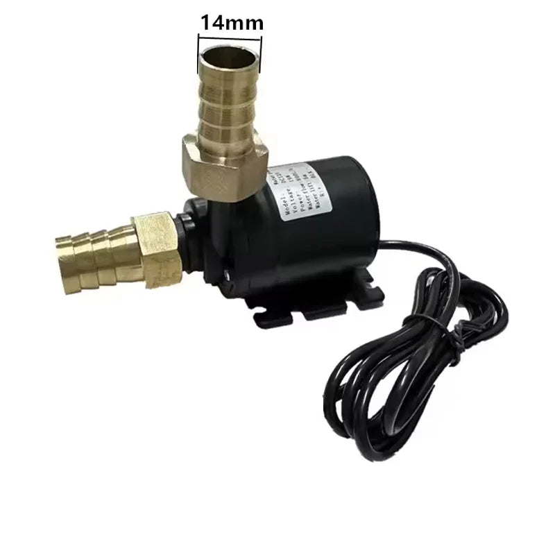 Water Pump 12v High Pressure Ultra Quiet Solar DC 24V Lift 5M 800L/H Brushless Motor Submersible Water Pumps Quick Break Joint by MVEnergo