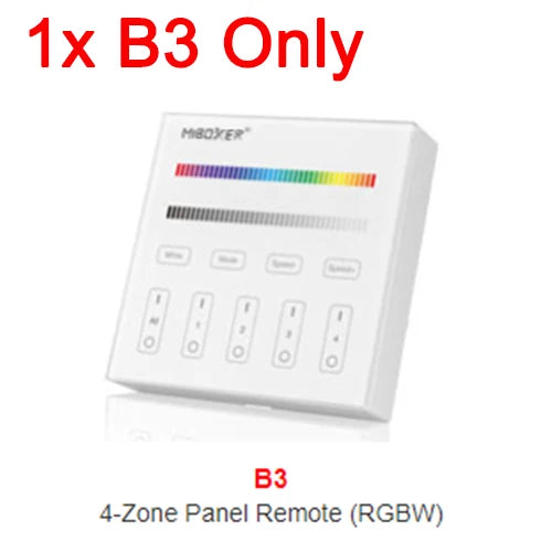 MiBoxer B0 B0-B B1 B1-B B2 B3 B3-B B4 B4-B B8 T1 T2 T3 T4 B5 Brightness/CCT/RGB/RGBW/RGBCCT Smart Panel Remote Controller Dimmer