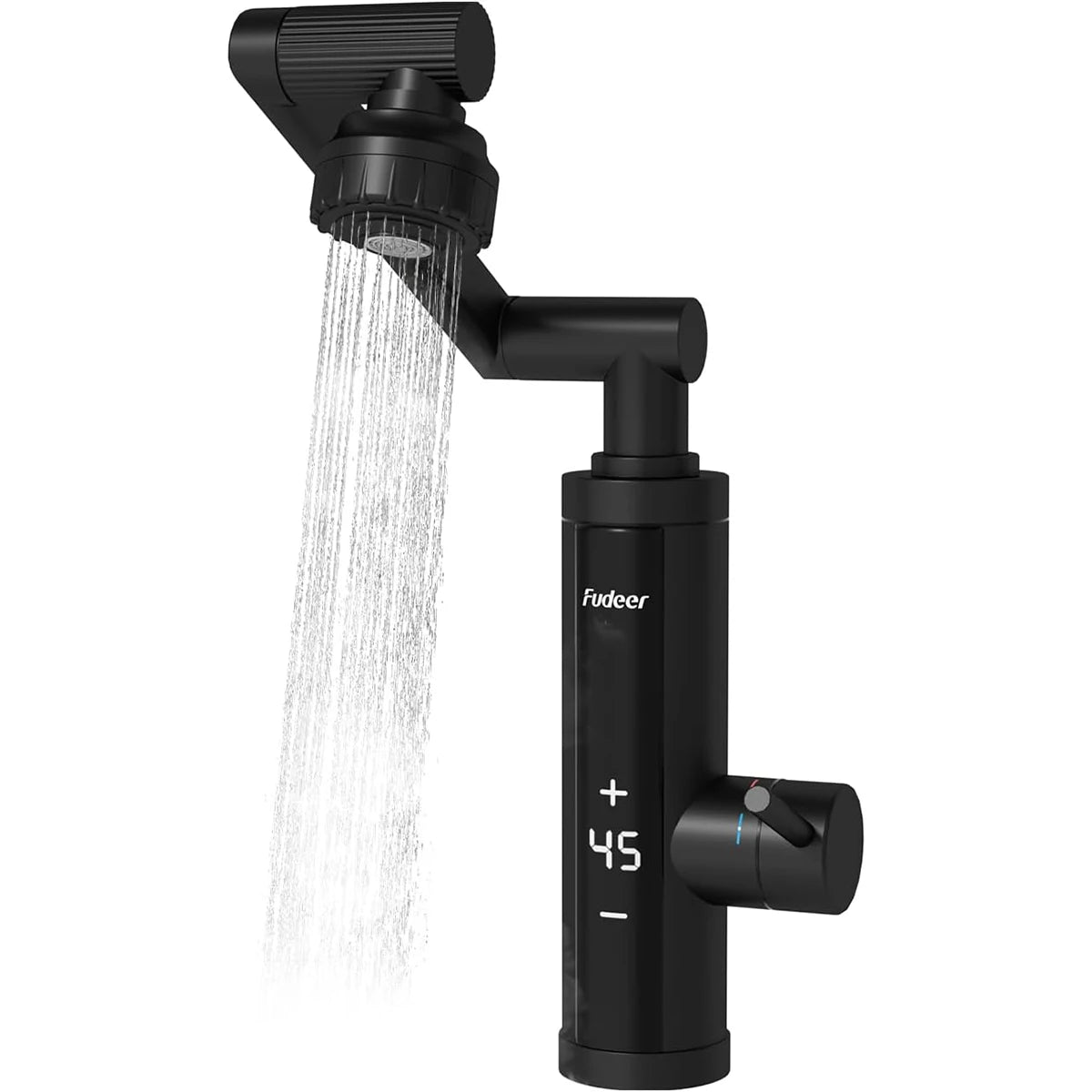 Fudeer 3400W 220V Electric Kitchen Water Heater Tap Instant Hot Stainless Steel Water Faucet Heater Cold Heating Faucet by MVEnergo