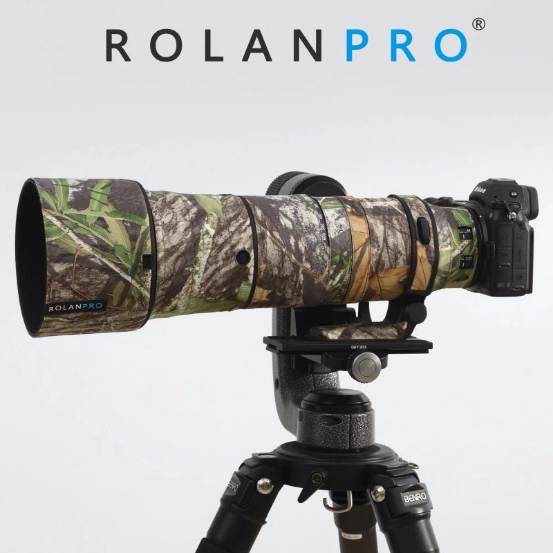 ROLANPRO Lens Coat For Nikon Z 180-600mm F/5.6-6.3 VR Waterproof Protective Case Camouflage Rain Cover Z180-600 Guns Sleeve by MVEnergo