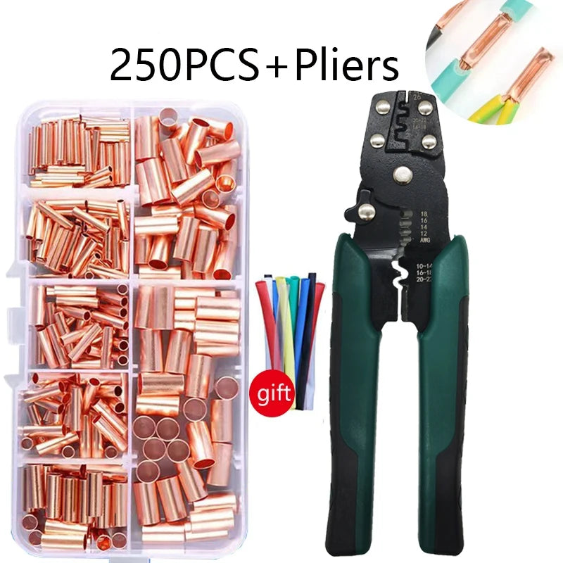 Multi-function Mini Electric Terminal Crimping Pliers With Wire Stripping Cutting Hand Crimping Tool Multiple Connector Kits