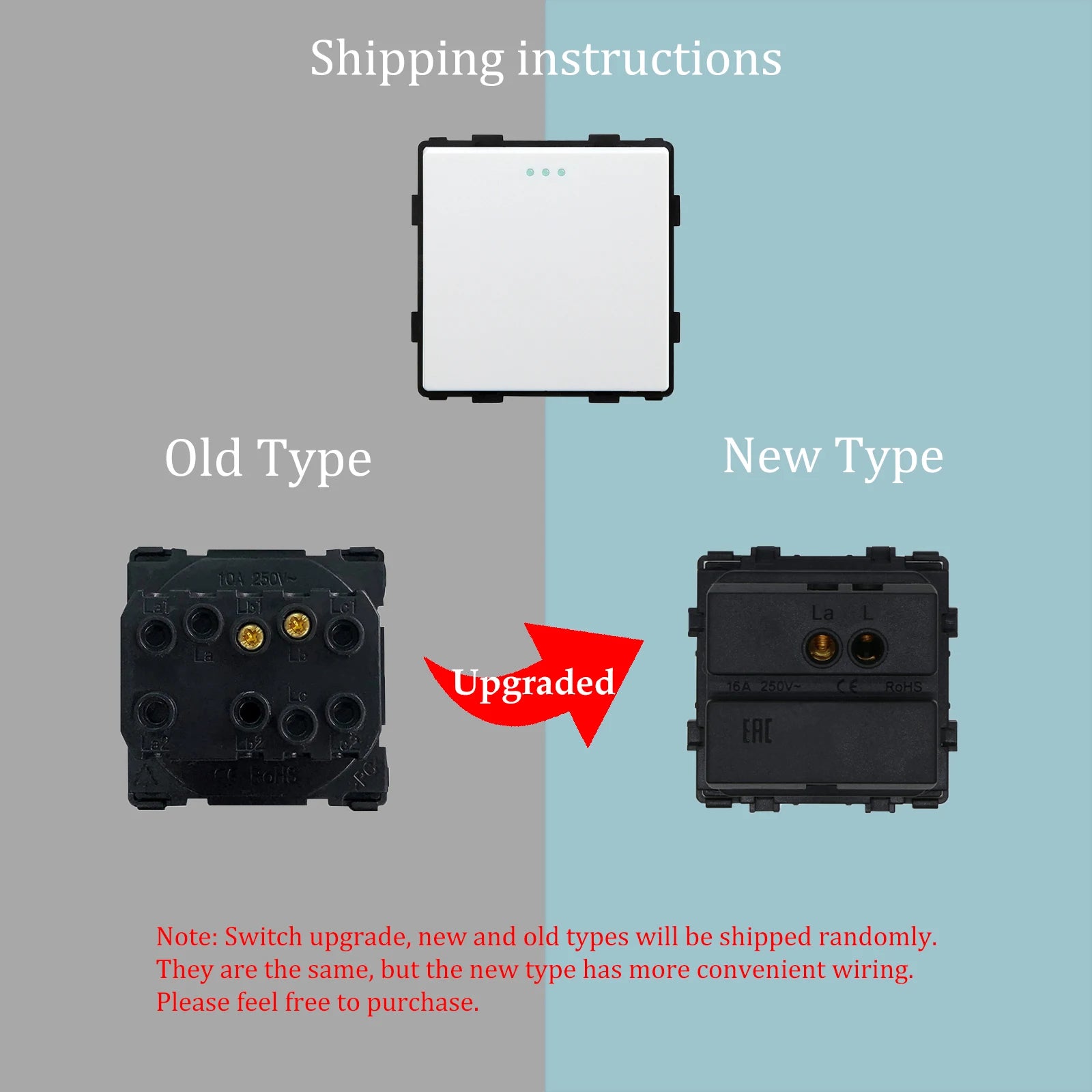 BSEED 1/2/3Gang 1/2Way Wall Button Switch Wall Power Socket Electrical Outlets Part Glass Frame DIY Module Part Free Combination by MVEnergo