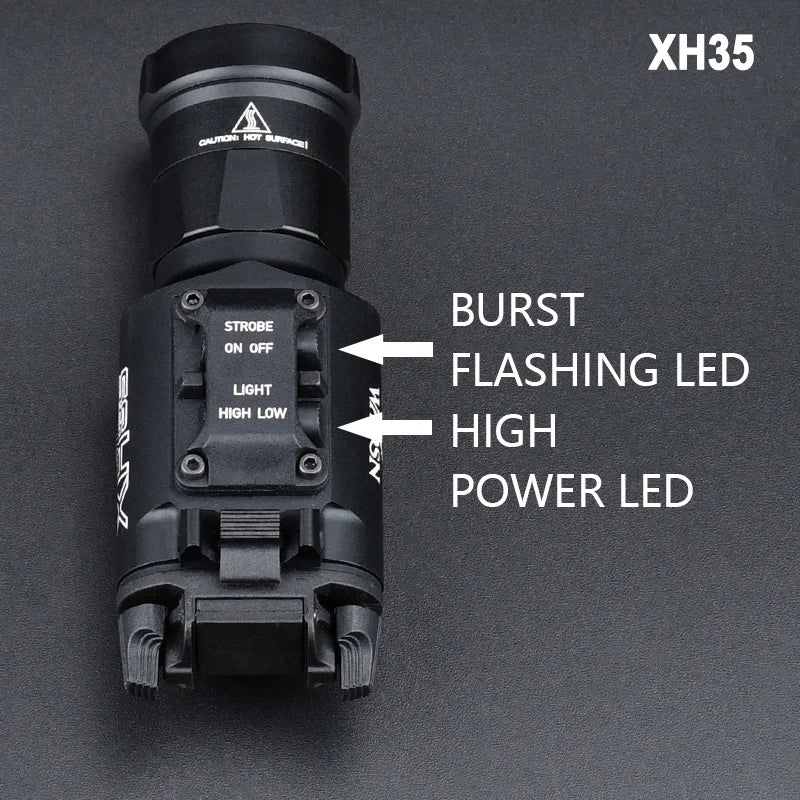 Tactical Surefir X300 X300U Ultra X300V XH35 Metal Pistol Gun Strobe LED Light Fit 20mm Rail Airsoft Hanging Hunting Flashlight by MVEnergo