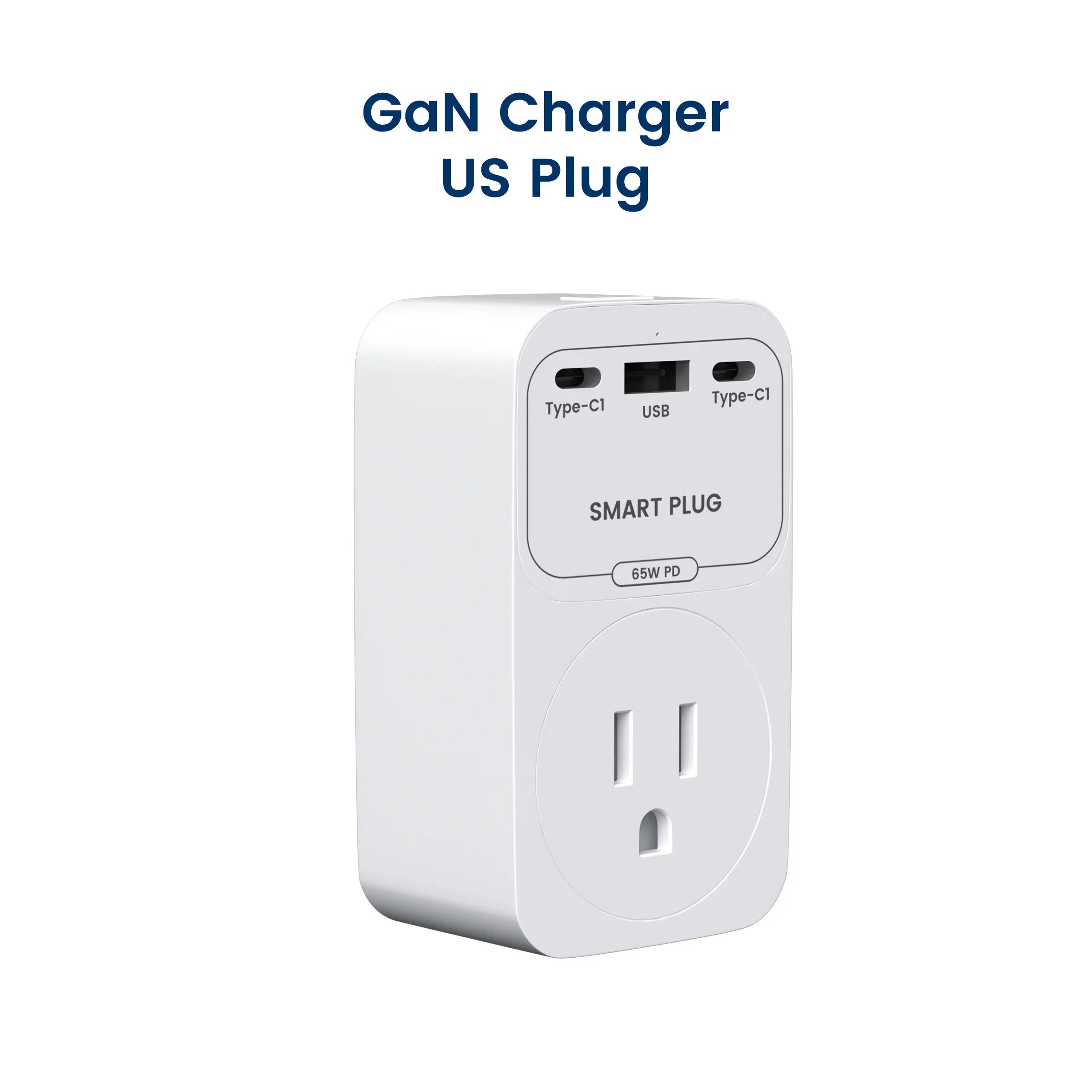 GIRIER Tuya Smart Plug WiFi 65W GaN Fast Charger with Type C USB A Fast Charging Ports EU/US/UK/FR Socket Outlet work with Alexa by MVEnergo