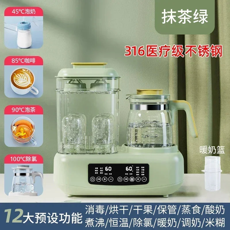 220V Baby Bottle Sterilizer with Drying Two-in-one Warm Milk Heater Constant Temperature Kettle Feeding Milk Mixer Electric C by MVEnergo