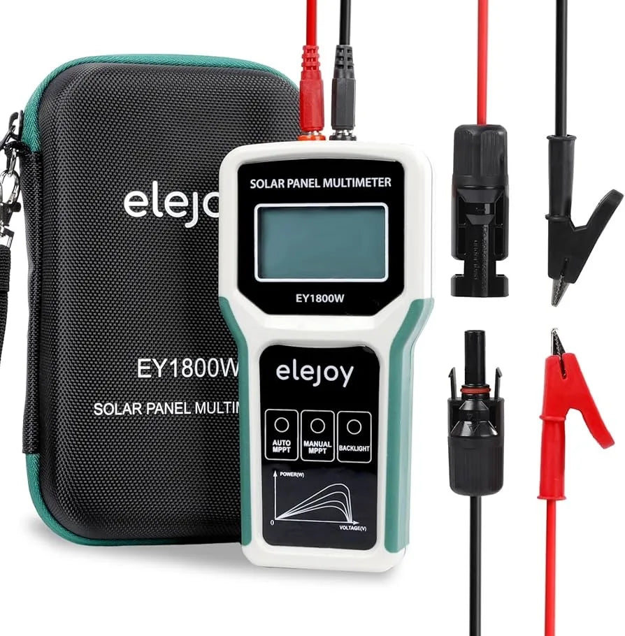 1800W Solar Panel Tester Photovoltaic Multimeter, Troubleshooting Tool with Smart MPPT Display, Upgraded Measuring Range by MVEnergo