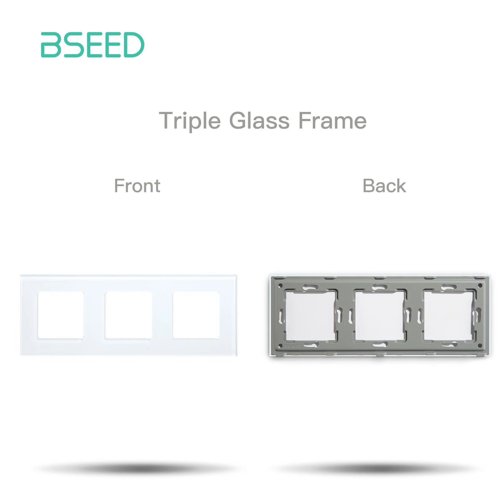 BSEED Glass Frames TV/ST/USB Socket Type-C EU Socket CAT5 RJ45 HDMI Socket Function Parts 1/2Way Mechanical Button Switches Part by MVEnergo