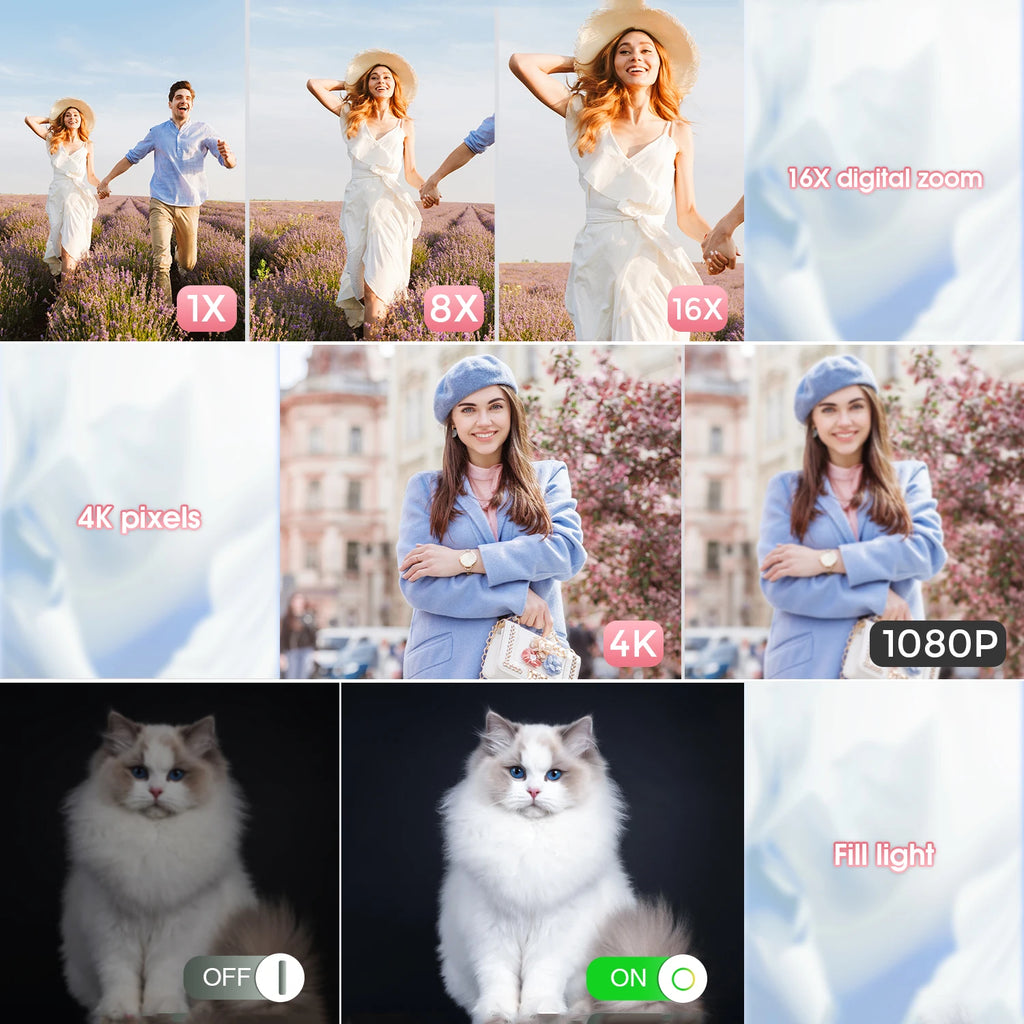 4K Digital Camera Autofocus Vlogging Camera HD 48MP with 2.8" Large Screen Camcorder Camera for Photography for Kid Adult by MVEnergo