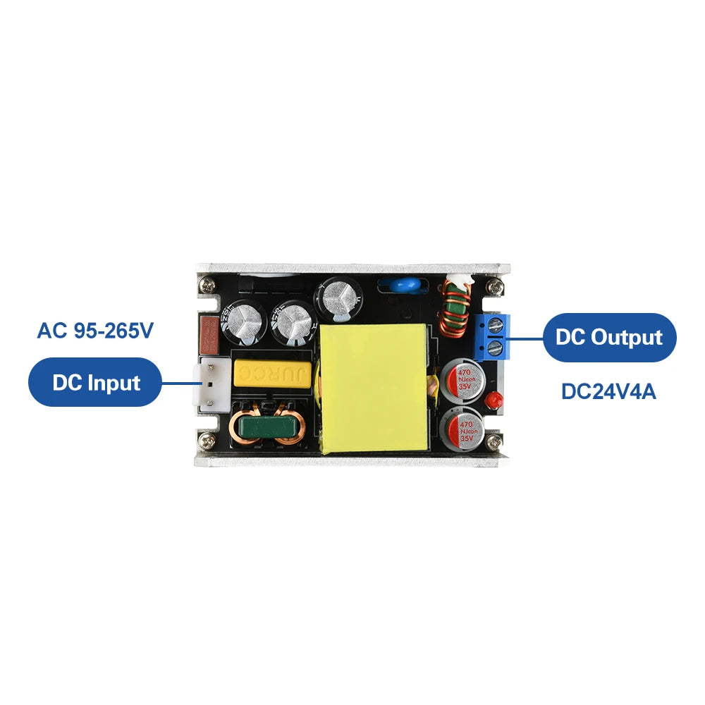 AC-DC 12V 8A 24V 4A 100W Switching Power Supply Module 110V 220V to 12V 24V Isolated Buck Converter for LED Lighting Power Tools by MVEnergo
