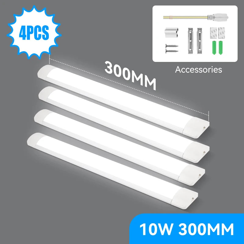 Led Tube Light 85-265v 10W 20W Led Bar Lamp 30/50CM Tube Ceiling Wall Lamps Home Indoor Lighting Fixture For Kitchen Bedroom by MVEnergo