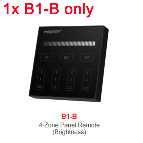 MiBoxer B0 B0-B B1 B1-B B2 B3 B3-B B4 B4-B B8 T1 T2 T3 T4 B5 Brightness/CCT/RGB/RGBW/RGBCCT Smart Panel Remote Controller Dimmer
