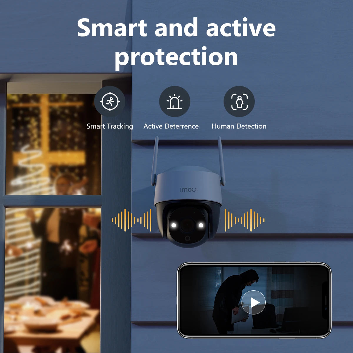 IMOU Cruiser SE+ 3MP/5MP Outdoor PTZ Wi-Fi Camera IP66 Weatherproof Camera Two Way Audio Color Night Vision AI Human Detection by MVEnergo