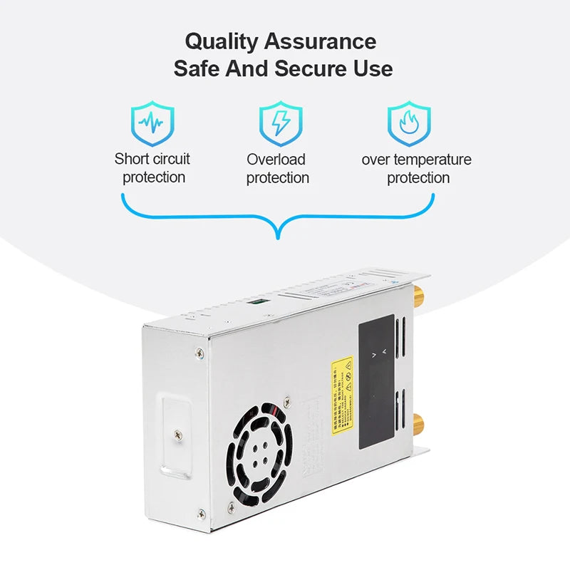 600W Voltage and Current Adjustable Switching Power Supply with Dual Display Screen Constant Voltage and Current 12V 24V 36V 48V by MVEnergo