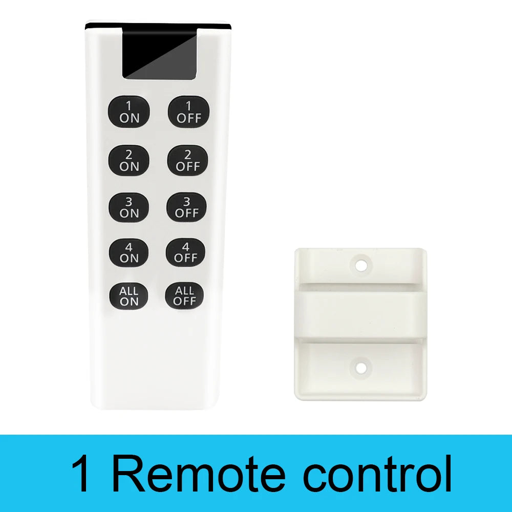 Wireless Light Switches RF 433 Mhz Remote on Off Switch Controller Relay Ac220v 10A Smart Home Control Ceiling Lamp LED Fan by MVEnergo