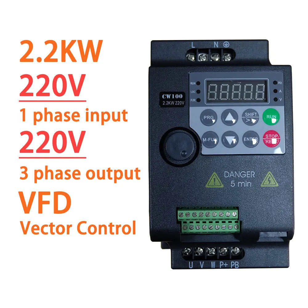 380V Or 220V Economical VFD Variable Frequency Drive Converter Inverter 0.75/1.5/2.2/3.7/4/5.5/7.5/11 KW Motor Speed Controller by MVEnergo