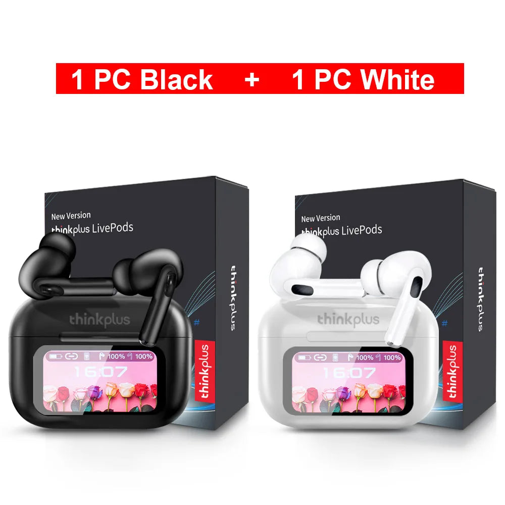 Original Thinkplus TWS Wireless Bluetooth Earphones Noise Canceling Headsets Full Color Touch Screen Headphones Hi-Fi Earbuds by MVEnergo