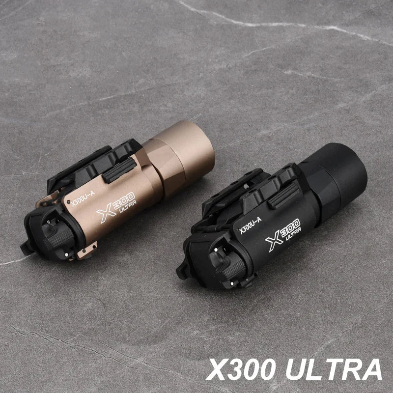Tactical Surefir X300 X300U Ultra X300V XH35 Metal Pistol Gun Strobe LED Light Fit 20mm Rail Airsoft Hanging Hunting Flashlight by MVEnergo
