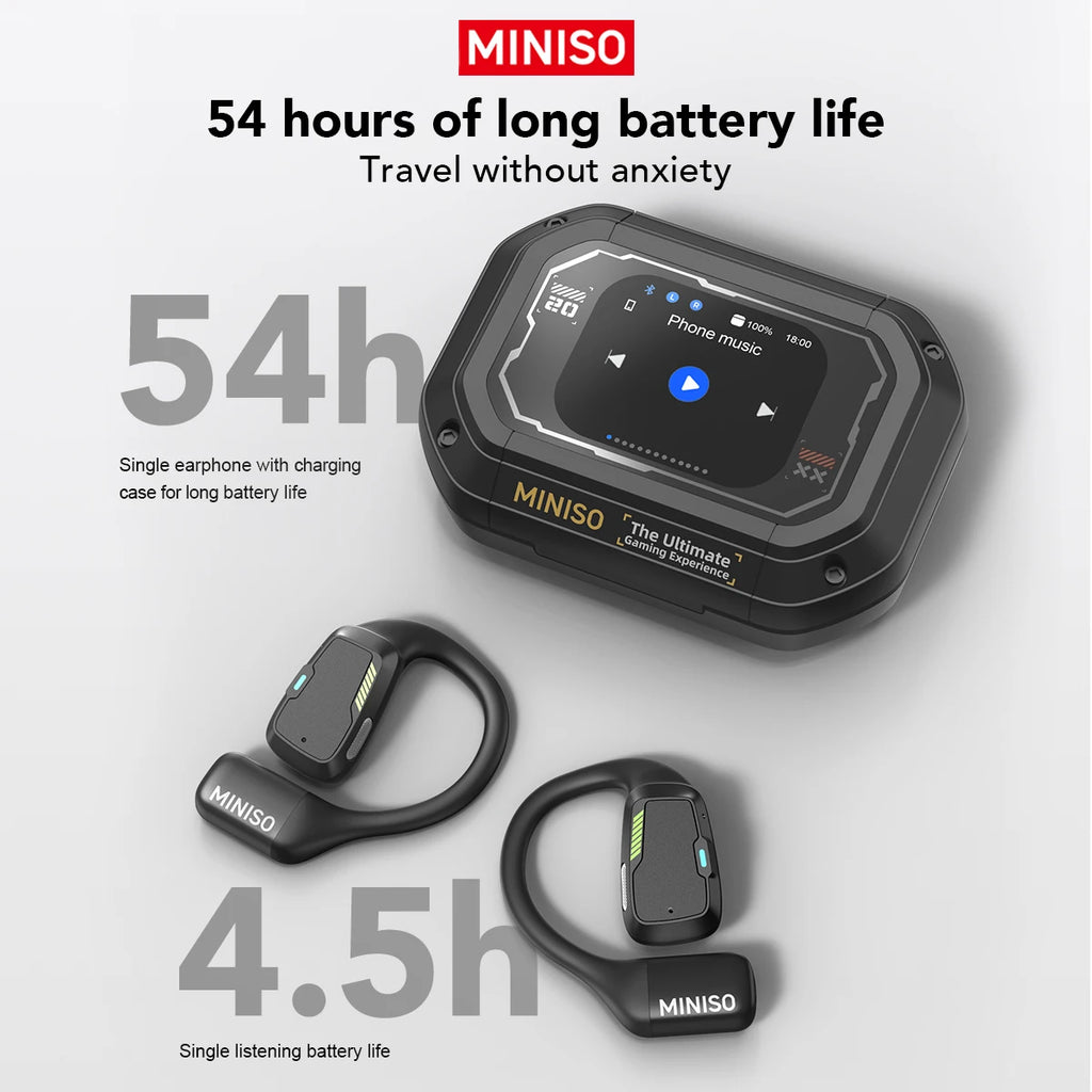 [AI Translator] MINISO M98 Wireless Headphones OWS Sports Bluetooth Earphones Gaming Headset ASMR APP Translation Earbuds IPX5 by MVEnergo