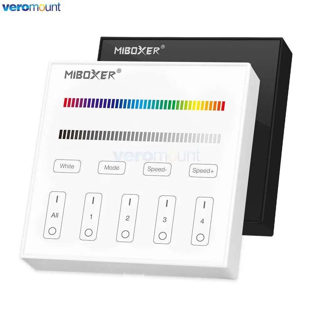 MiBoxer B0 B0-B B1 B1-B B2 B3 B3-B B4 B4-B B8 T1 T2 T3 T4 B5 Brightness/CCT/RGB/RGBW/RGBCCT Smart Panel Remote Controller Dimmer