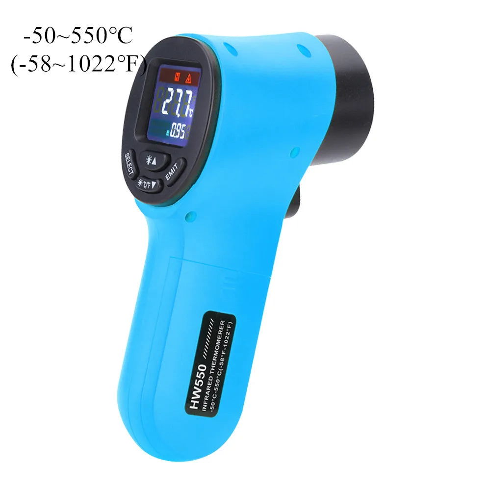 Digital Infrared Thermometer -50~600℃ / -58~1122℉ Contactless Temperature Tester IR Laser Pyrometer LCD Non-Contact Pyrometer by MVEnergo