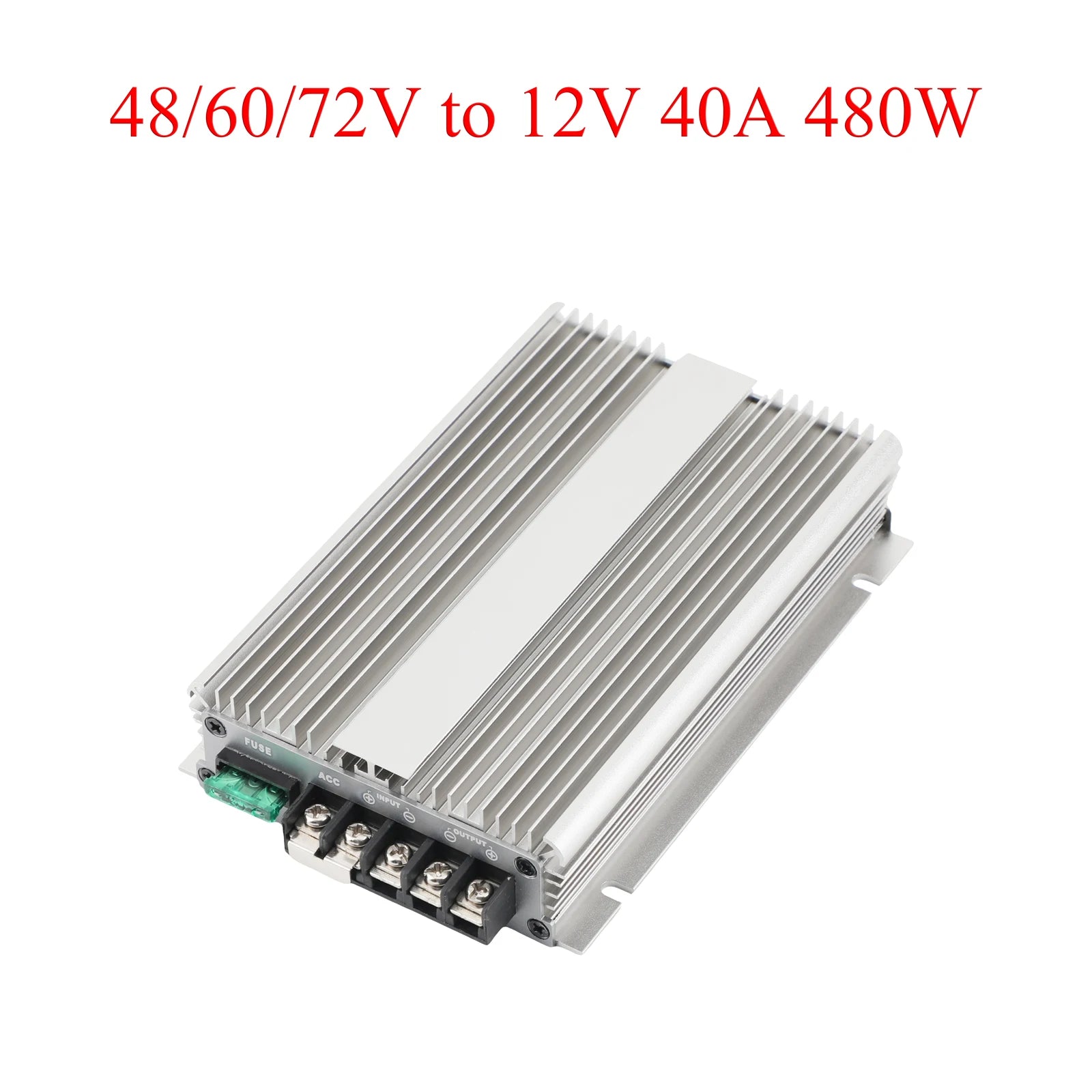 DC 48/60/72V to12V Power Converter 20A 30A 40A 50A Automatic Buck Regulator Step-Down Voltage Power Supply Module For Car by MVEnergo