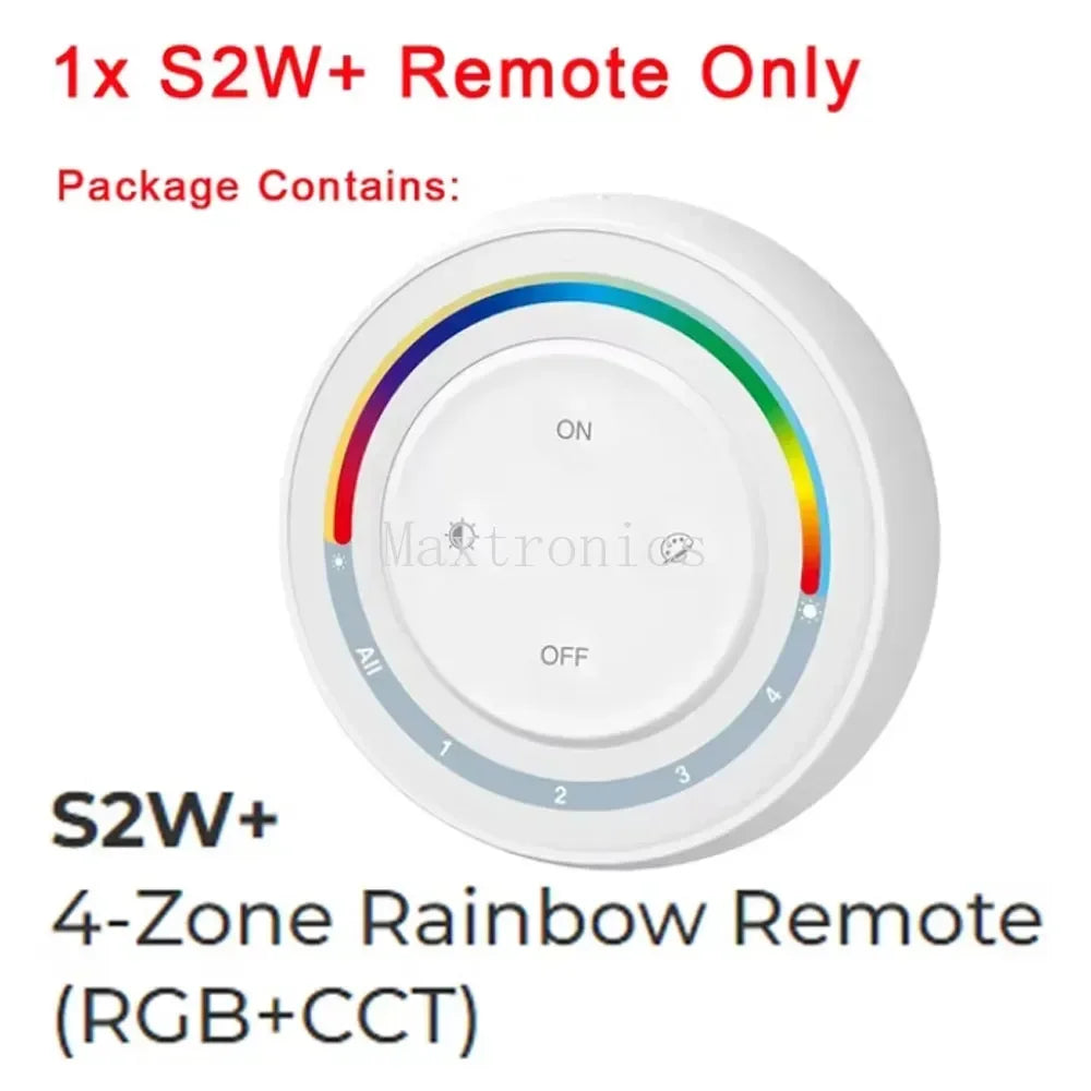 MiBoxer 2.4G Wireless RGBCCT LED Panel Remote FUT100 FUT092 FUT092B B3 T3 B4 T4 B0 B8 S2W+ C5 Y3 FUT088 FUT089 FUT089B FUT089S