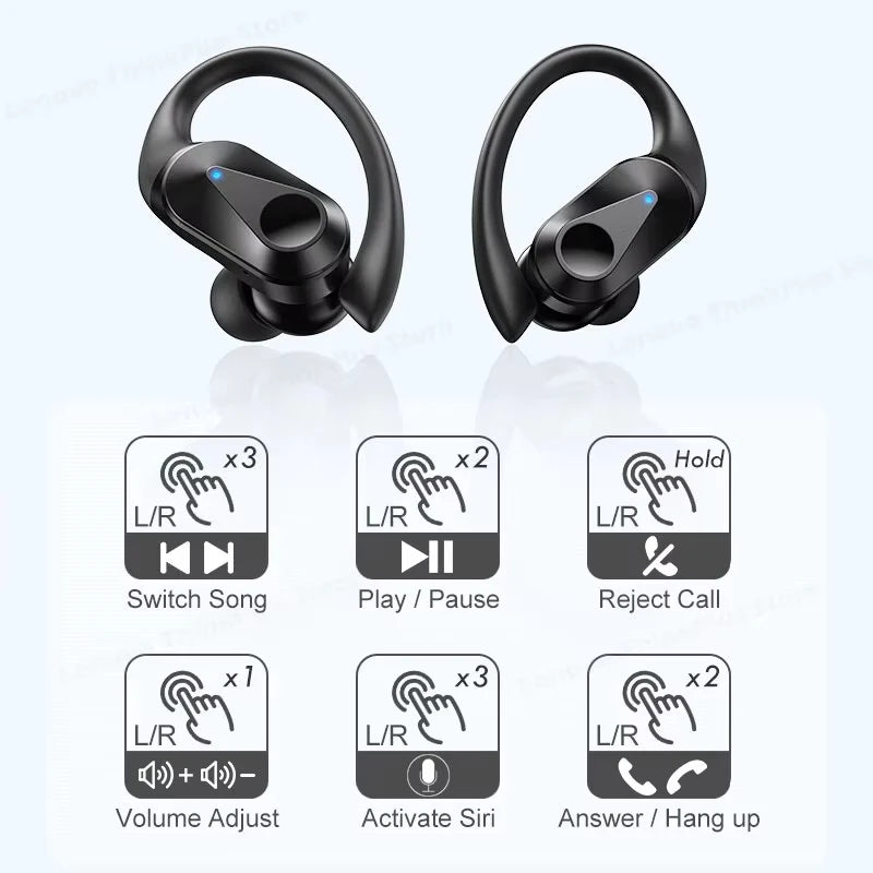New Lenovo LP75 TWS Sports Earphones Bluetooth 5.3 Wireless Headphones Waterproof HiFi Stereo Noise Reduction Earbuds with Mics by MVEnergo
