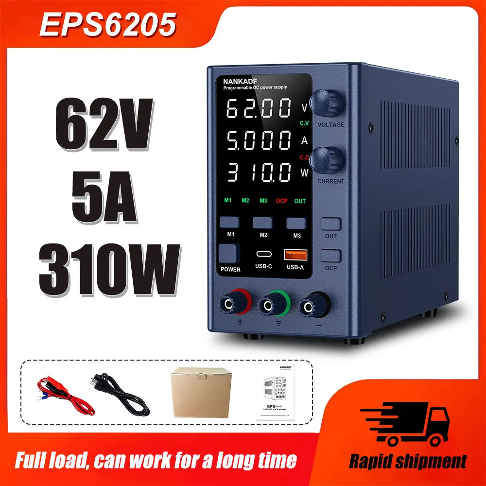 NANKADF DC Lab Power Supply 30V 60V Adjustable Voltage Regulator Preset Voltage Current Dual Input Voltage 220V/110V by MVEnergo