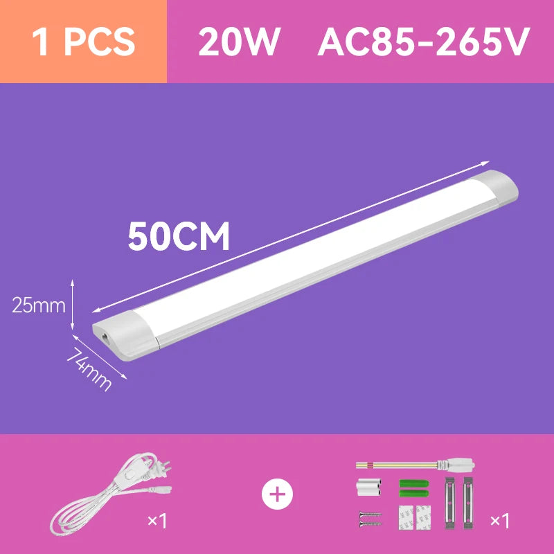Led Lights For Kitchen Under Cabinet Lamp 220V 110V 10W 20W T5 Led Tube Plug Bedroom Wardrobe Wall Lamp Home Closet Lighting by MVEnergo