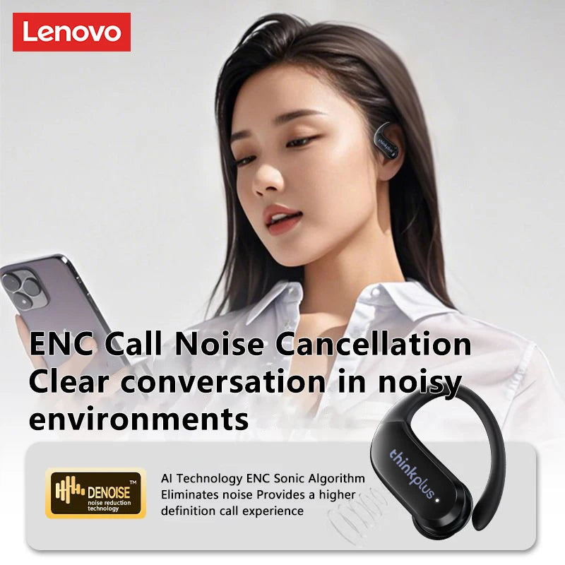 New Lenovo XT55 Bluetooth 5.4 Wireless Earphones Long Battery Life HiFI Stereo Headphone Noise Cancelling Sport Headset With Mc by MVEnergo