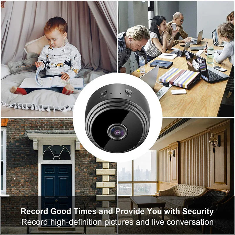 A9 Wifi Mini Camera 1080P Security MonitoringWireless Remote Night Vision Video SurveillanceSmart Home Mini DV Cam HD Camera by MVEnergo