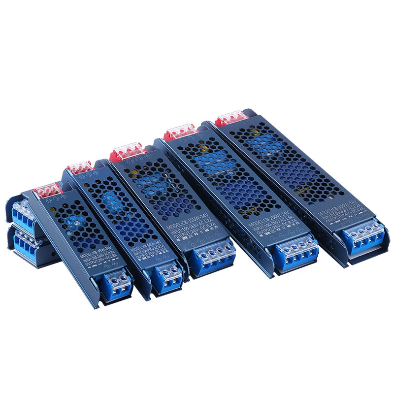 60W 100W 200W 300W 400W 400W 500W DC 12V 24V LED Power Supply AC 100-265V Silent Lighting Transformer Power Adapter LED Lighting