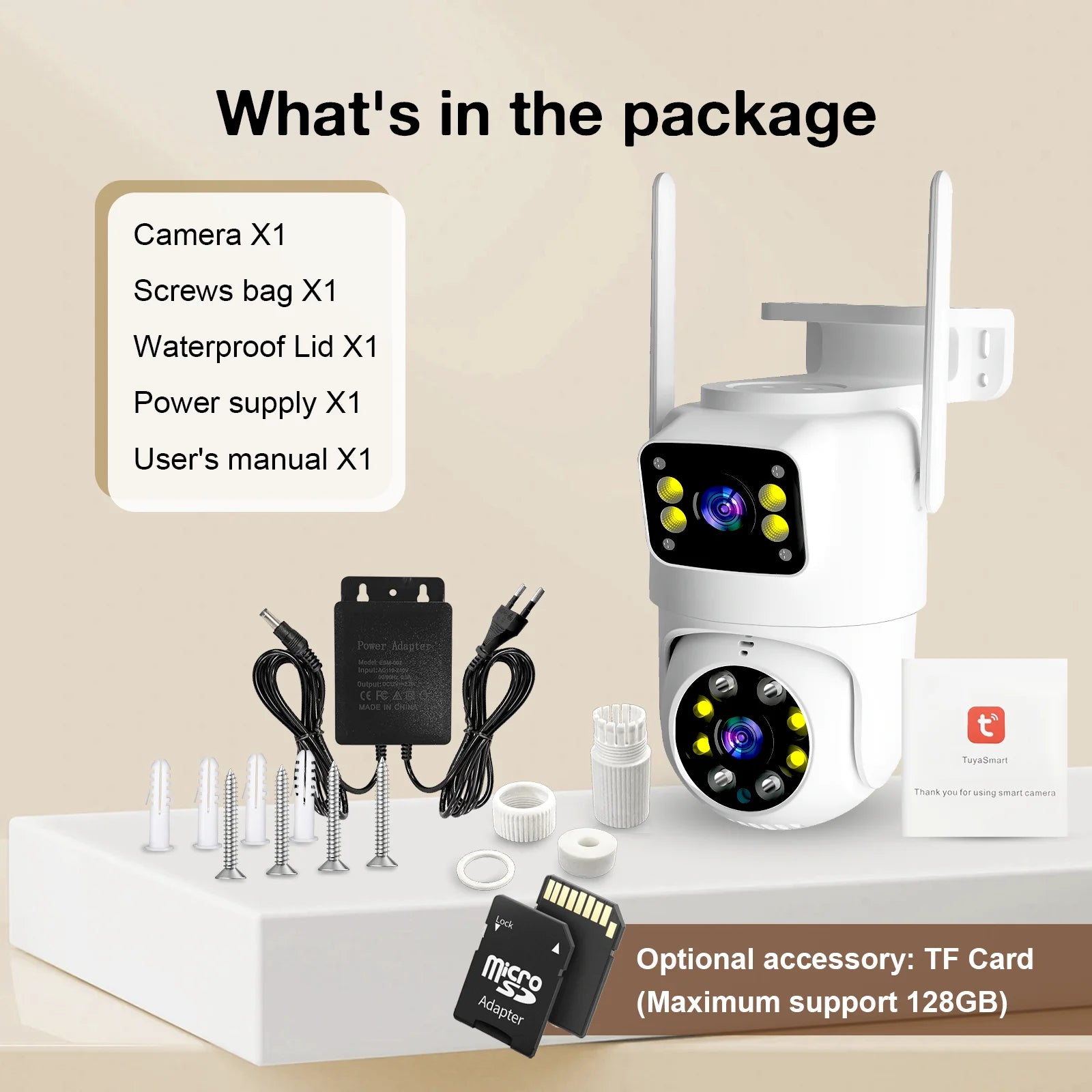 10MP Dual Lens Tuya Wifi Camera PTZ Outdoor 4K Wireless Dual Screen Security Camera Auto Tracking Monitoring Video Surveillance by MVEnergo