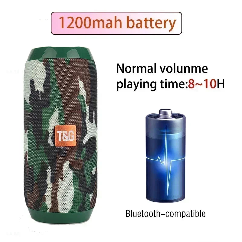 Portable Speaker Wireless Bluetooth-compatible Subwoofer Outdoor Waterproof Loudspeaker Stereo Surround Support FM RadioTF by MVEnergo