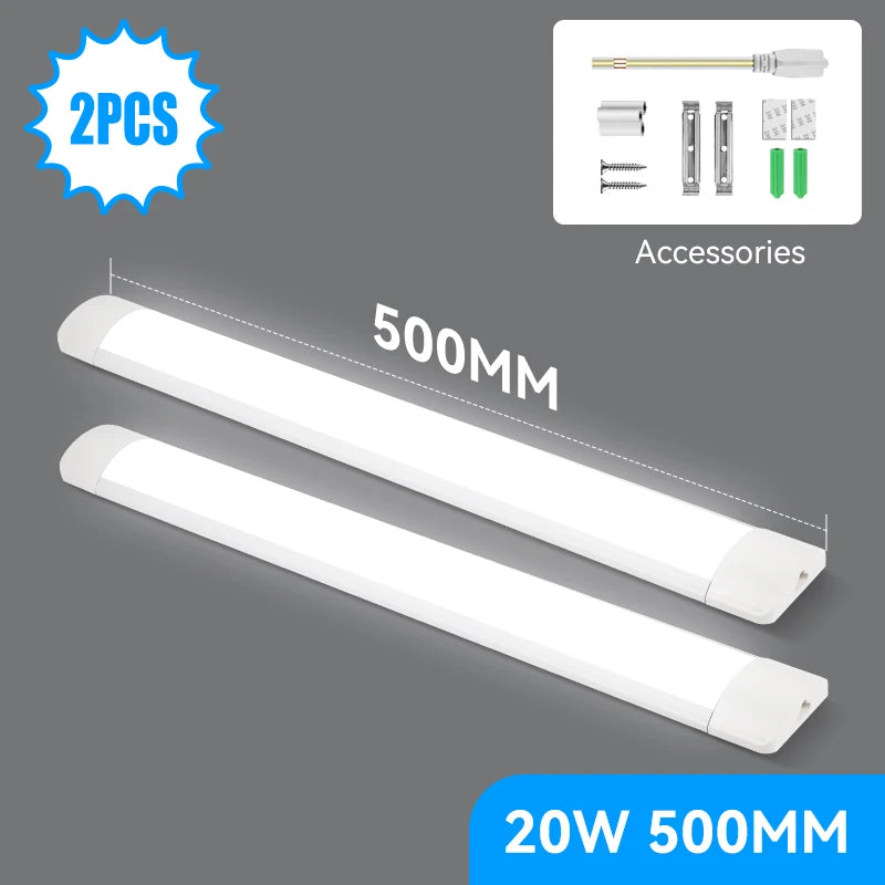 Led Tube Light 85-265v 10W 20W Led Bar Lamp 30/50CM Tube Ceiling Wall Lamps Home Indoor Lighting Fixture For Kitchen Bedroom by MVEnergo