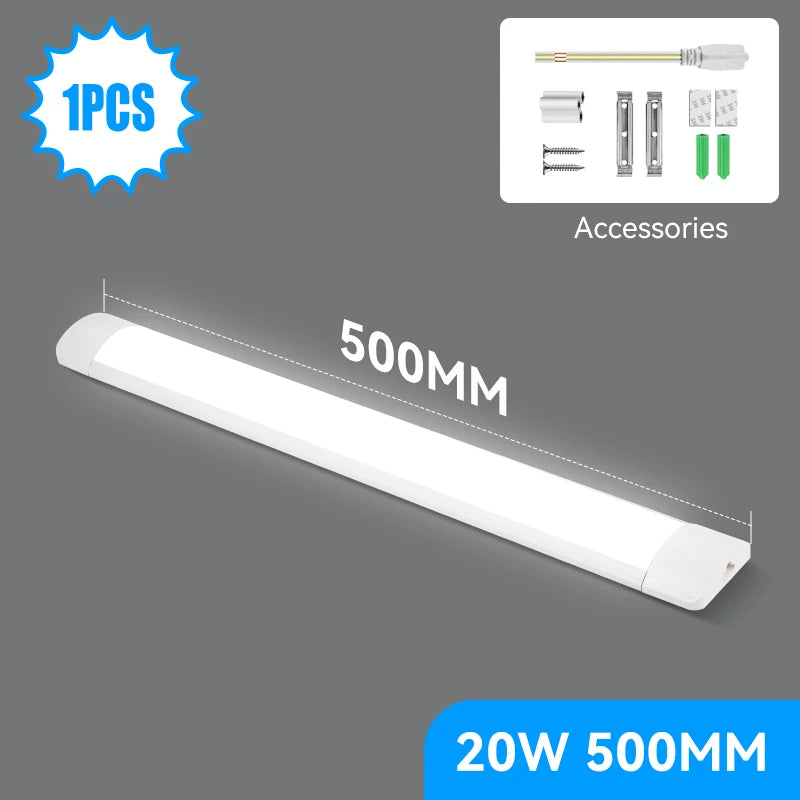 Led Tube Light 85-265v 10W 20W Led Bar Lamp 30/50CM Tube Ceiling Wall Lamps Home Indoor Lighting Fixture For Kitchen Bedroom by MVEnergo