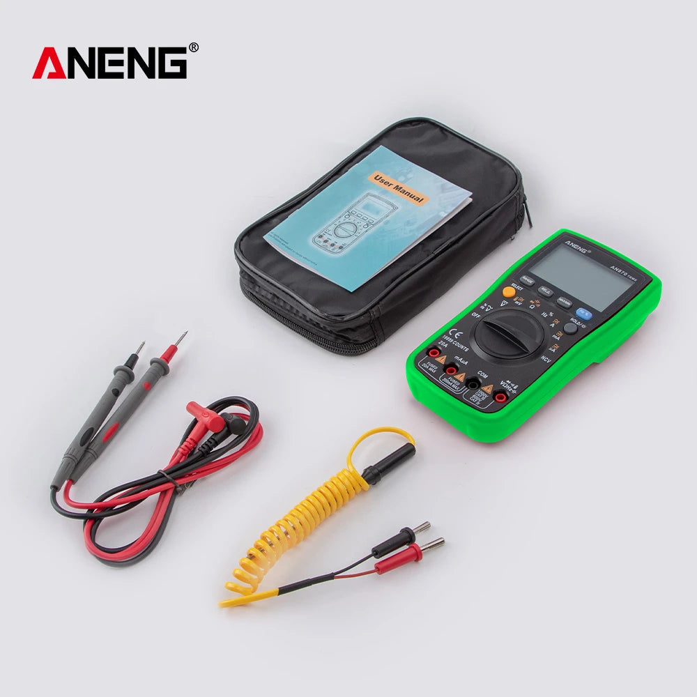 ANENG AN870 Profesional Digital Multimeter 19999 Counts True Rms AC/DC Voltage Current NCV Transistor Accurate Auto Range Tester by MVEnergo