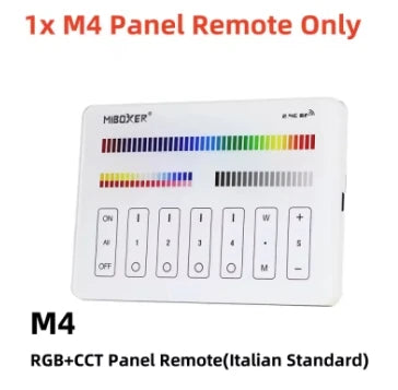 MiBoxer 2.4G Wireless RGBCCT LED Panel Remote FUT100 FUT092 FUT092B B3 T3 B4 T4 B0 B8 S2W+ C5 Y3 FUT088 FUT089 FUT089B FUT089S
