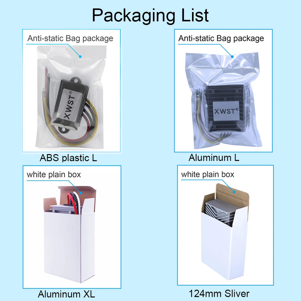 XWST DC DC Converter Boost 12V to 13.8V 15V 19V 24V 28V 36V 48V Step Up Voltage Regulator 1A-10A 25A-50A Car Laptop Power Supply by MVEnergo