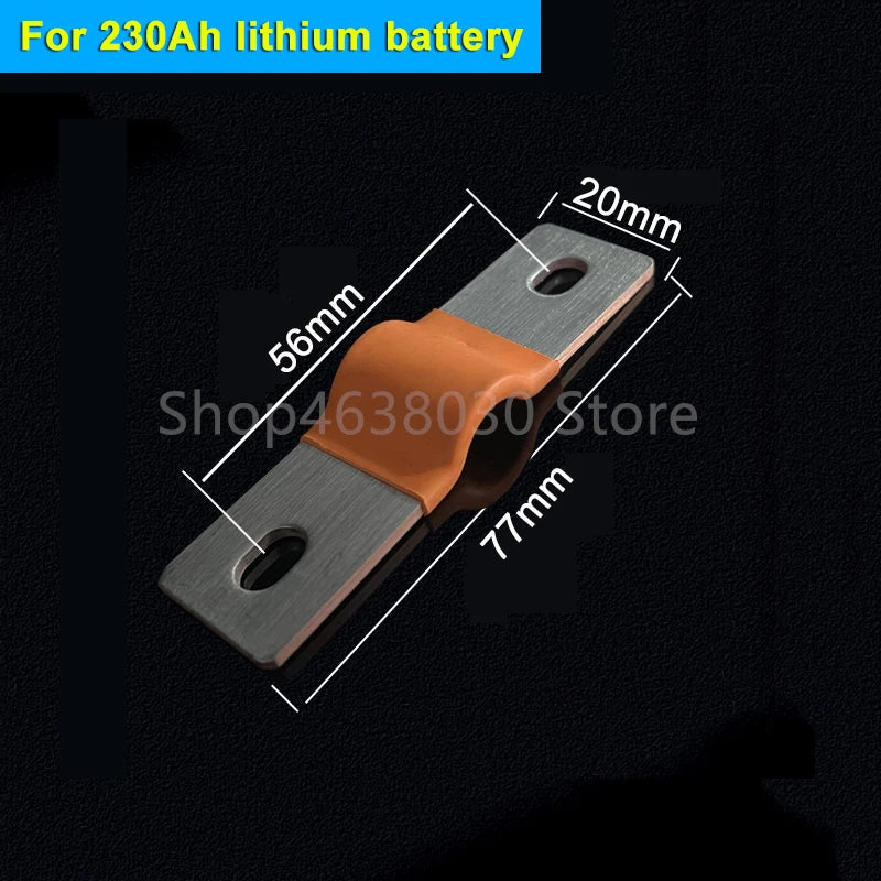 230Ah 280Ah 300Ah 12V Busbar Lifepo4 Battery Flexible Copper Connector 56mm 74mm for Lifepo4 Battery Use 1/2/3/4/8pcs